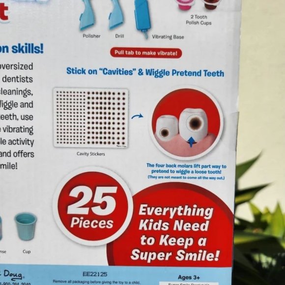 NEW Melissa & Doug Dentist Dental Pretend Play Teeth Set 25-piece Dentures - Picture 6 of 16